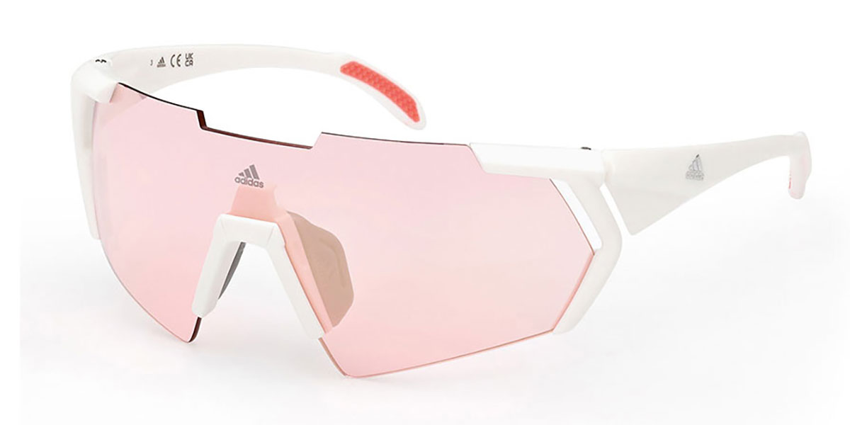 Adidas Sport SP0064 24L, White frame, Roviex Mirror lenses