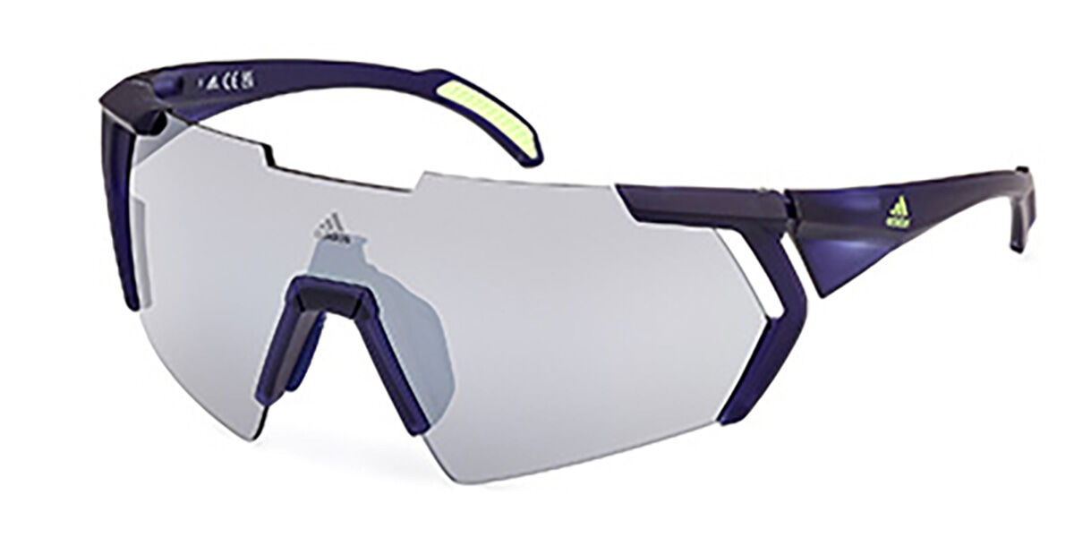 Adidas Sport SP0064 92C, Blue frame, Smoke Grey Mirror lenses