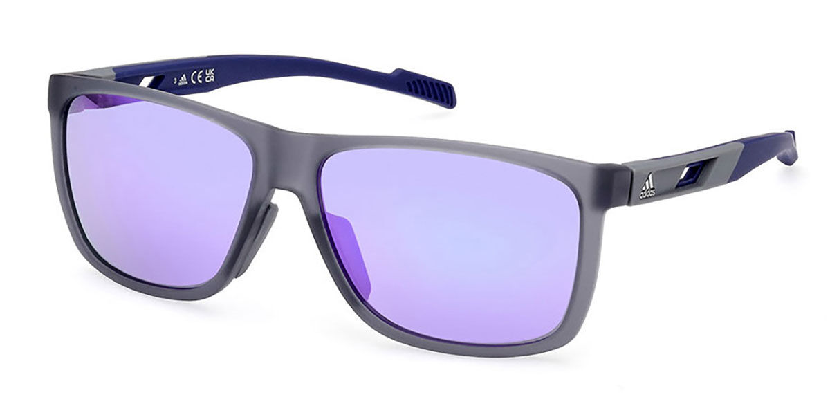 Adidas Sport SP0067 20Z, Grey frame, Gradient Purple Mirror lenses