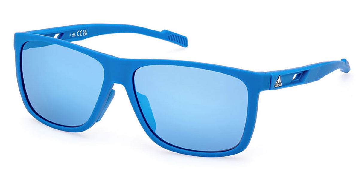 Adidas Sport SP0067 92X, Blue frame, Blue Mirror lenses