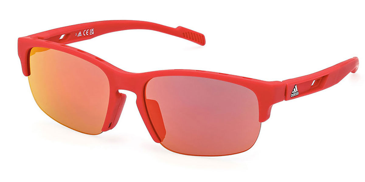 Adidas Sport SP0068 66L, Red frame, Roviex Mirror lenses