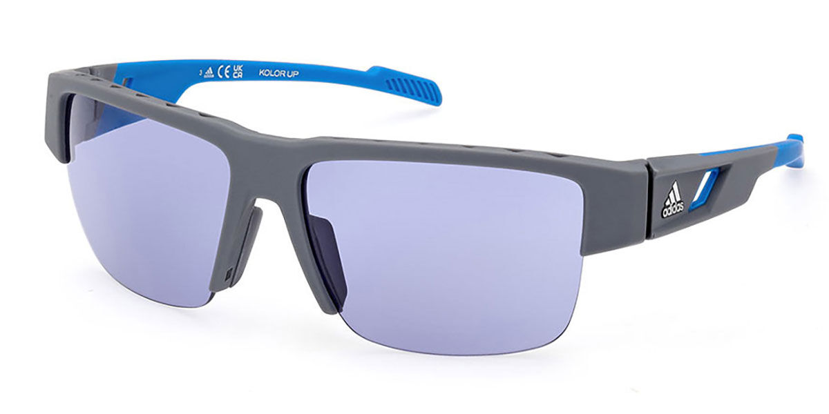Adidas Sport SP0070 20V, Grey frame, Blue lenses