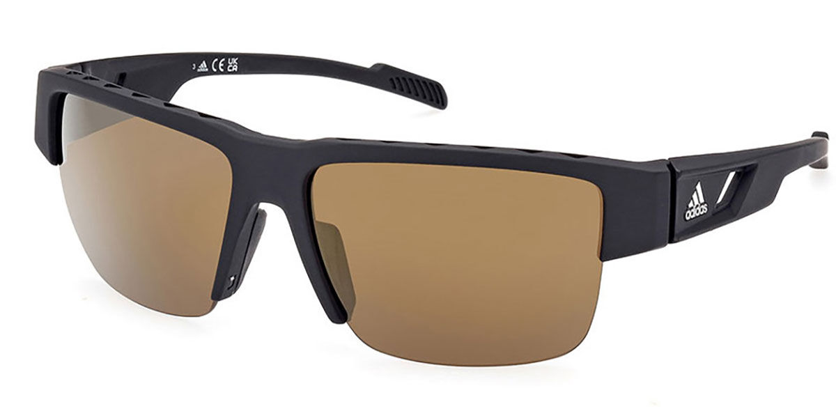 Adidas Sport SP0070 Polarized 05H, Black frame, Brown lenses