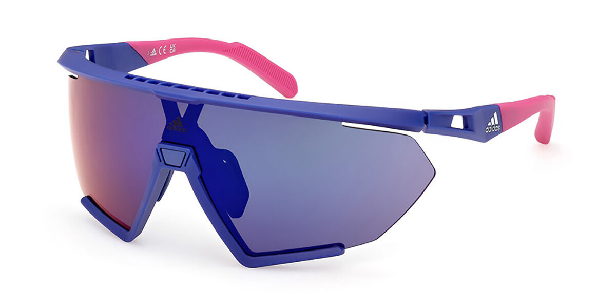 Adidas Sport SP0071 CMPT AERO LI 91Z, Blue frame, Gradient Purple lenses