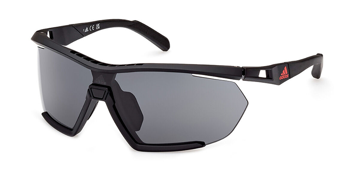 Adidas Sport SP0072 CMPT AERO LI 02A, Black frame, Smoke Grey lenses