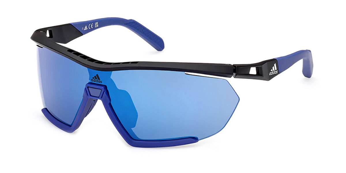 Adidas Sport SP0072 CMPT AERO LI 05X, Blue frame, Blue Mirror lenses