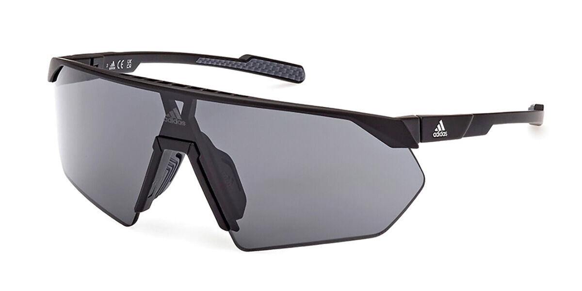 Adidas Sport Sp0076 PRFM Shield 02A, Black frame, Smoke Grey lenses