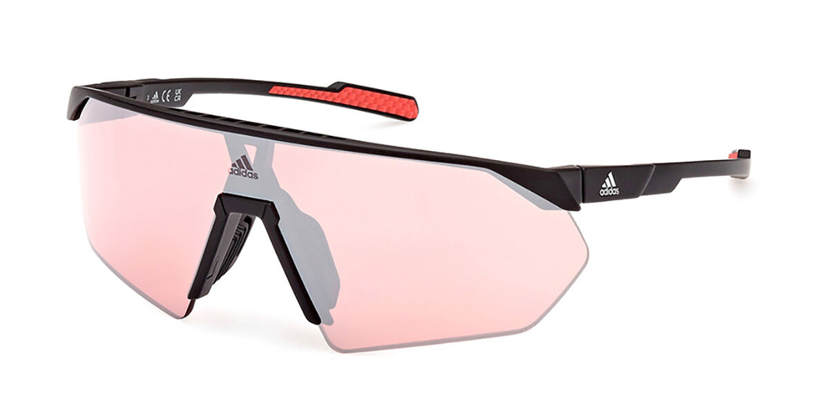 Adidas Sport Sp0076 PRFM Shield 02E, Black frame, Brown lenses