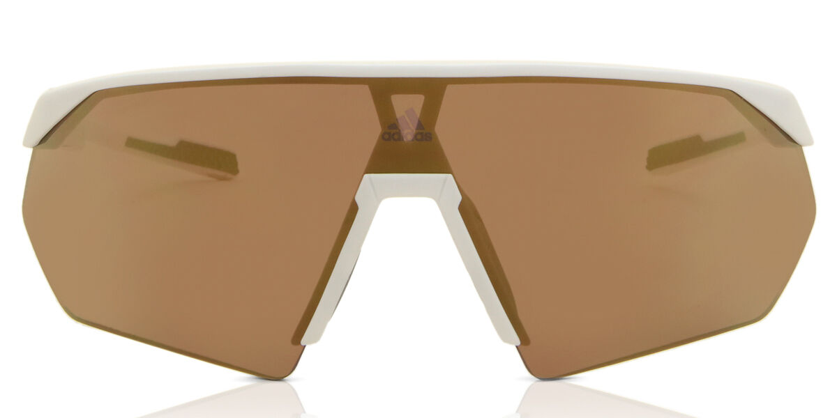 Adidas Sport Sp0076 PRFM Shield 21G, White frame, Brown Mirror lenses