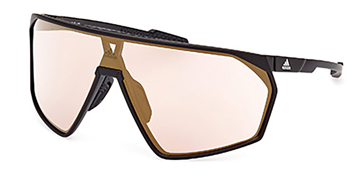 Adidas Sport SP0073 PRFM Shield 02G, Black frame, Brown Mirror lenses