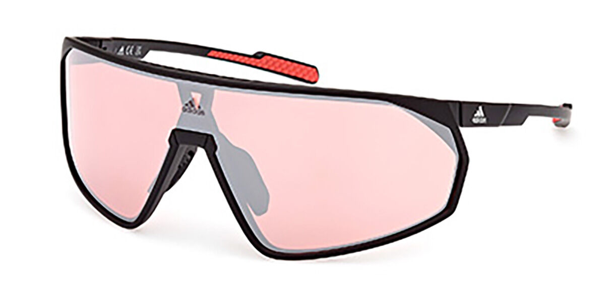 Adidas Sport Sp0074 PRFM Shield 02E, Black frame, Pink lenses