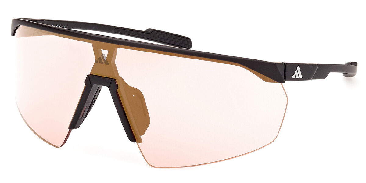 Adidas Sport SP0075 PRFM Shield 02Y, Black frame, Photochromic Violet lenses