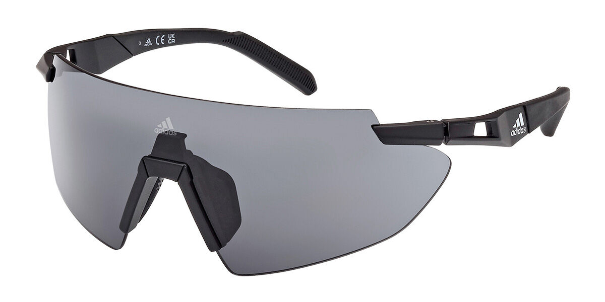 Adidas Sport SP0077 CMPT AERO UL 02A, Black frame, Smoke Grey lenses
