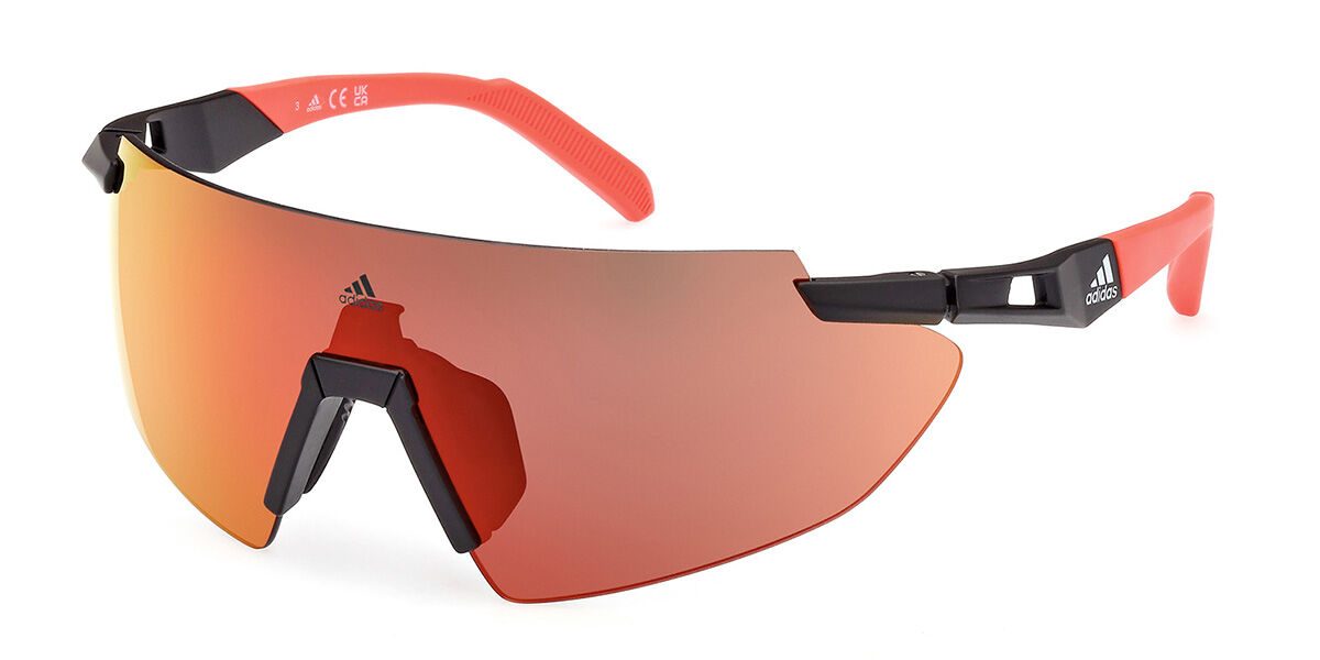 Adidas Sport SP0077 CMPT AERO UL 02L, Black frame, Roviex Mirror lenses