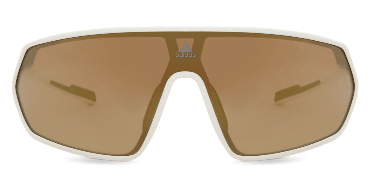 Adidas Sport Sp0089 PRFM Shield 24G, White frame, Brown Mirror lenses