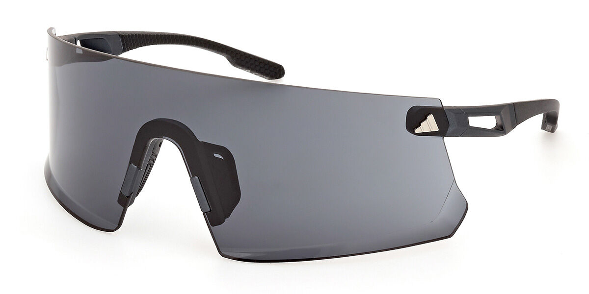 Adidas Sport SP0090 02A, Black frame, Smoke Grey lenses