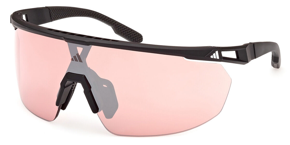 Adidas Sport SP0094 02U, Black frame, Bordeaux Mirror lenses