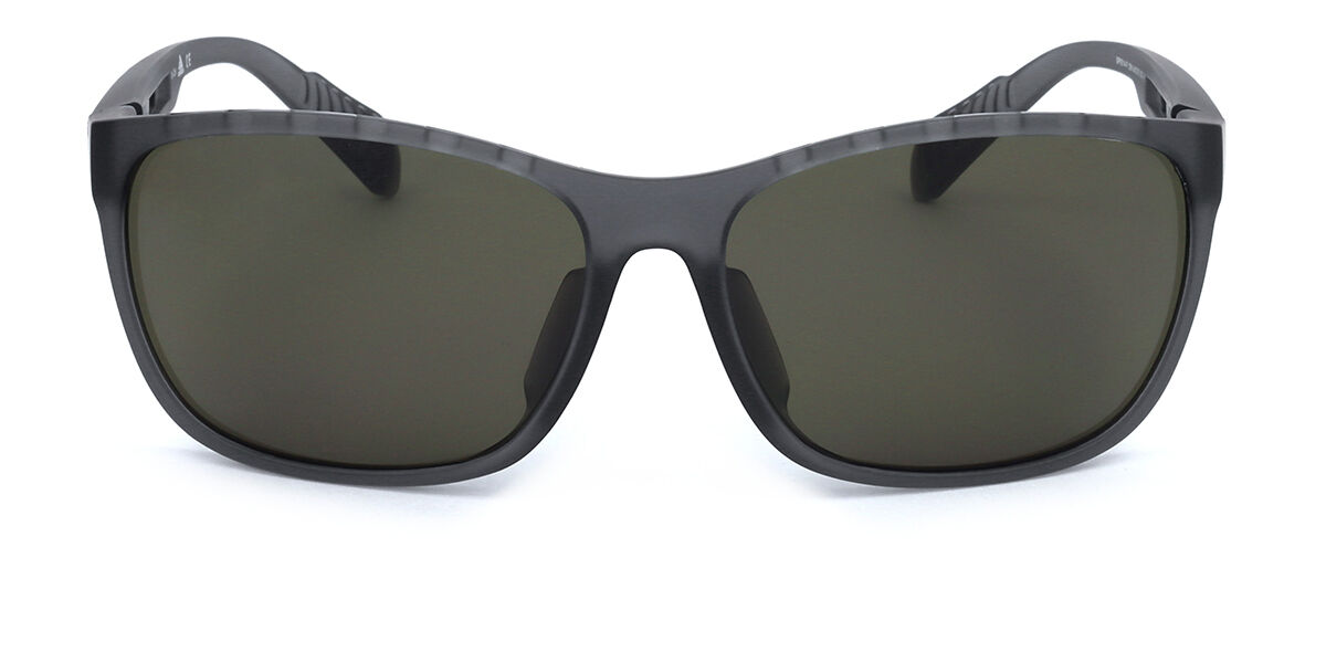 Adidas Sport SP0014-F Asian Fit 20N, Grey frame, Dark Green lenses