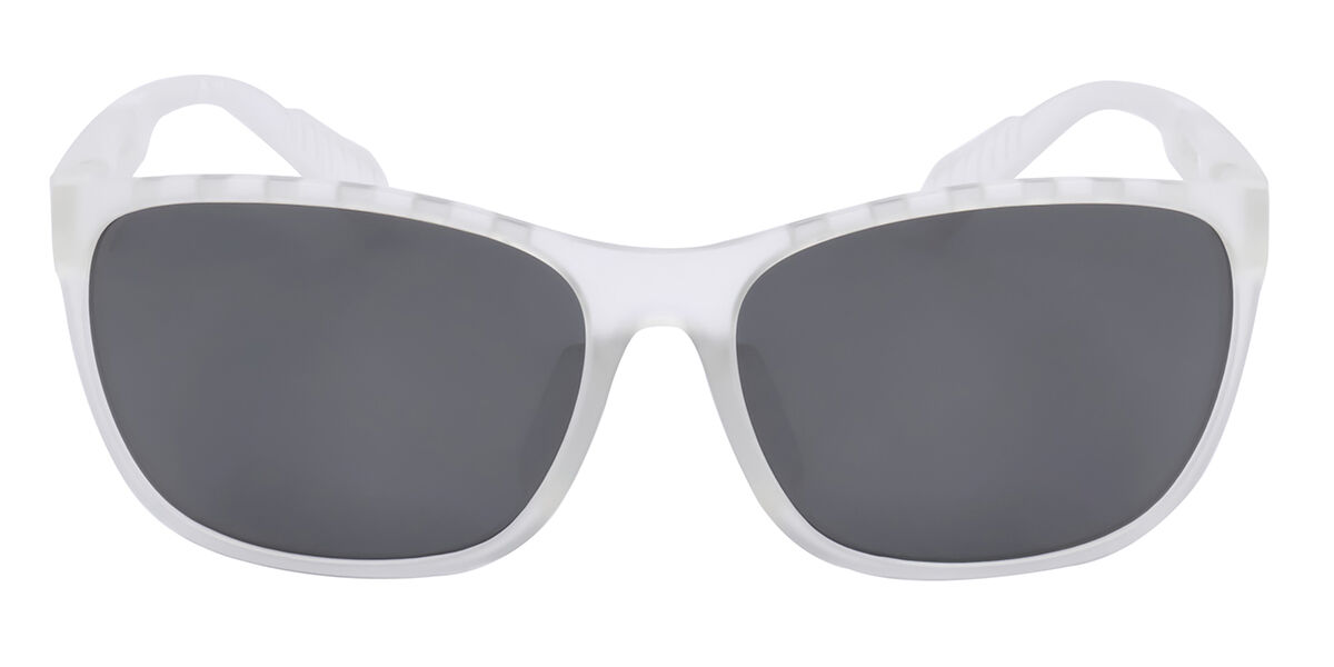 Adidas Sport SP0014-F Asian Fit 26A, White frame, Grey Mirror lenses