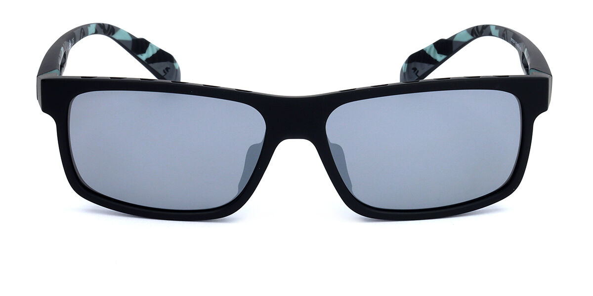 Adidas Sport SP0023-F Asian Fit 02C, Black frame, Smoke Grey Mirror lenses