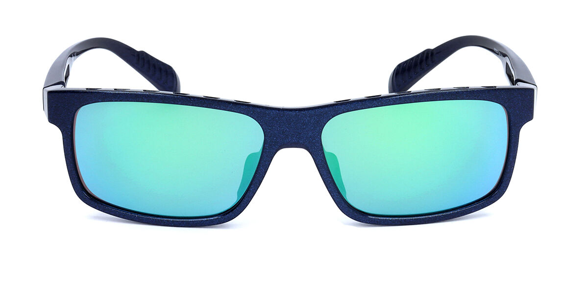 Adidas Sport SP0023-F Asian Fit 92N, Blue frame, Blue Green Mirror lenses