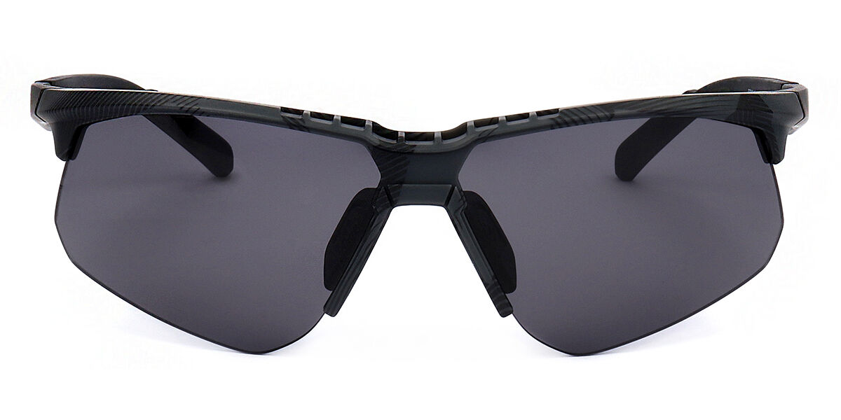 Adidas Sport SP0042-F Asian Fit 05A, Black frame, Dark Grey lenses