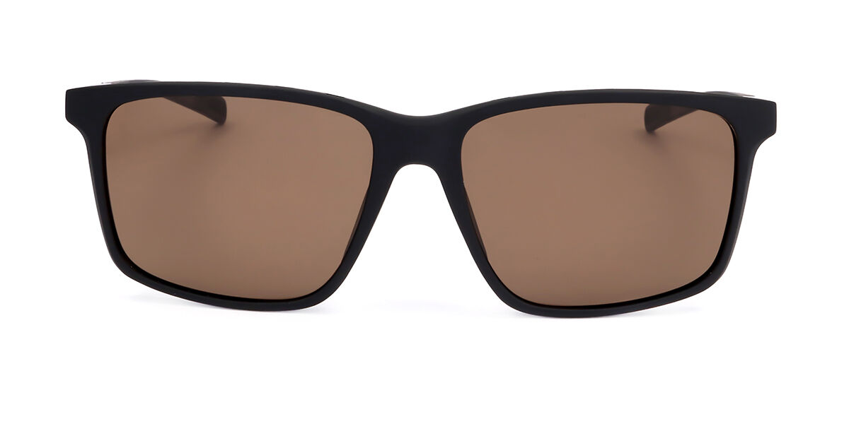 Adidas Sport SP0050-F Asian Fit Polarized 02E, Black frame, Dark Brown Polarized lenses