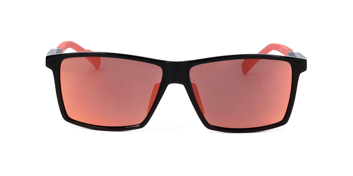 Adidas Sport SP0058-F Asian Fit 01L, Black frame, Roviex Red Mirror lenses