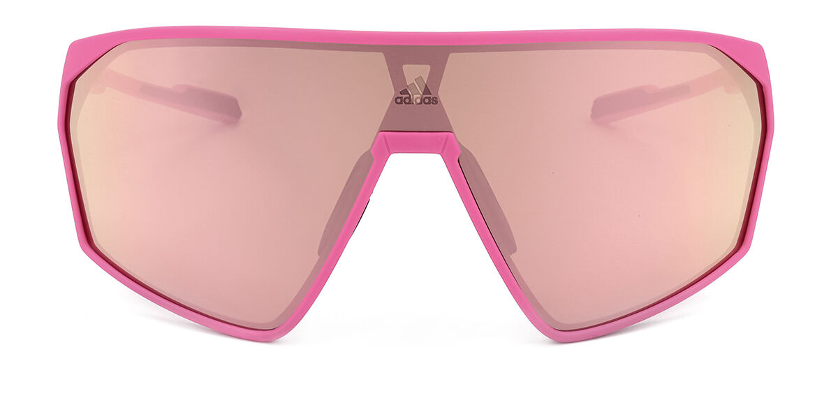 Adidas Sport SP0073 73Z, Pink frame, Red Purple Mirror lenses