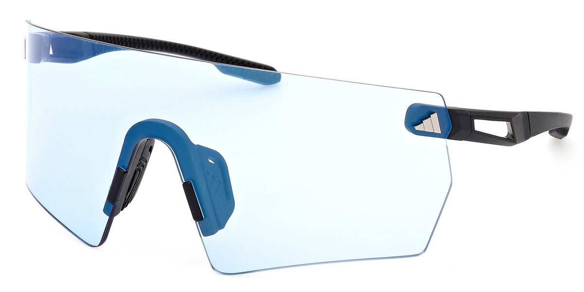 Adidas Sport SP0098 02X, Black frame, Blue Mirror lenses