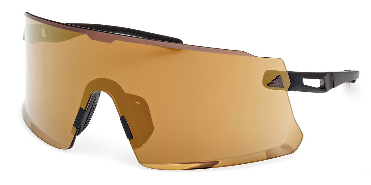 Adidas Sport SP0100 02G, Black frame, Brown Mirror lenses
