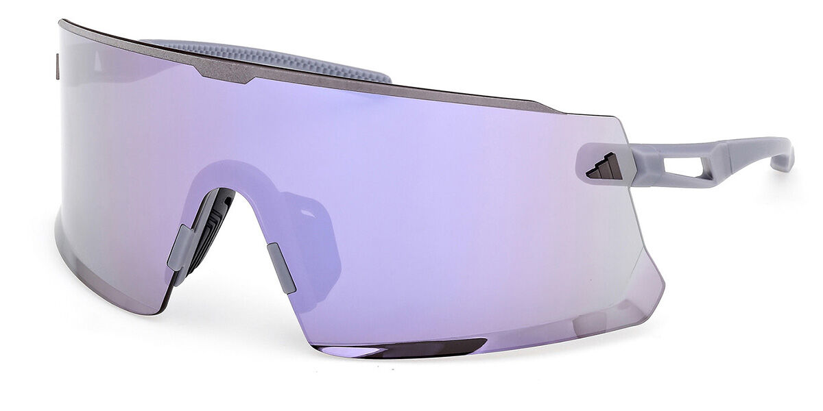Adidas Sport SP0100 79Z, Purple frame, Violet Mirror lenses
