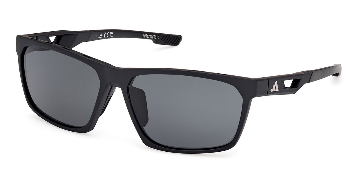 Adidas Sport SP0101 Polarized 02D, Black frame, Grey Polarized lenses