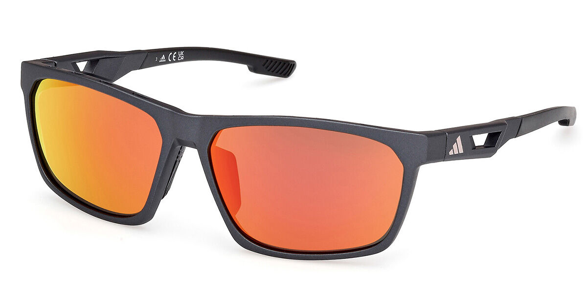 Adidas Sport SP0101 02L, Black frame, Roviex Mirror lenses