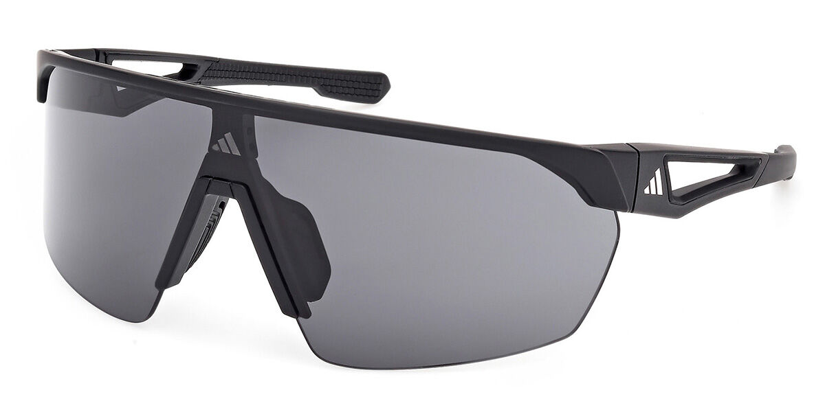 Adidas Sport SP0103 02A, Black frame, Grey lenses