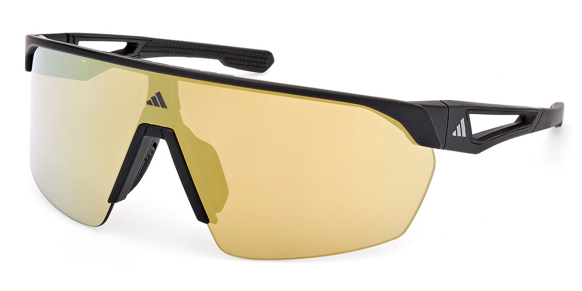 Adidas Sport SP0103 02G, Black frame, Brown Mirror lenses