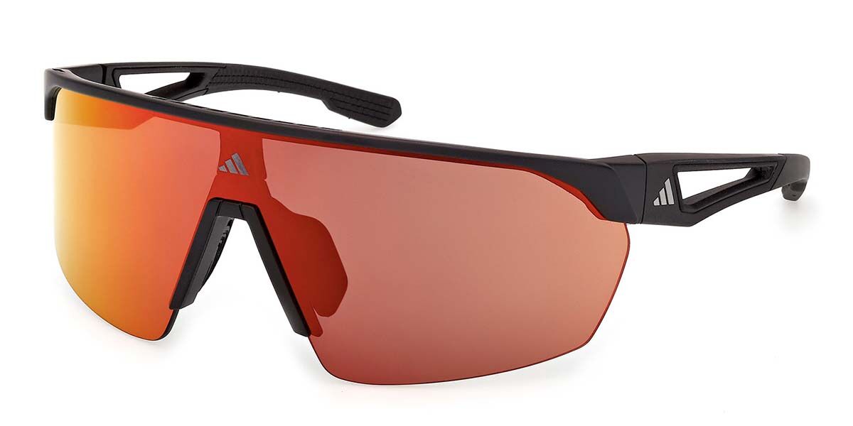 Adidas Sport SP0103 002, Black frame, Roviex Red Mirror lenses