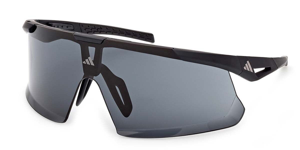 Adidas Sport SP0106 02A, Black frame, Grey lenses