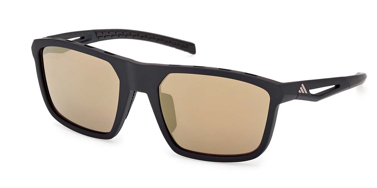 Adidas Sport SP0111 02G, Black frame, Brown Mirror lenses