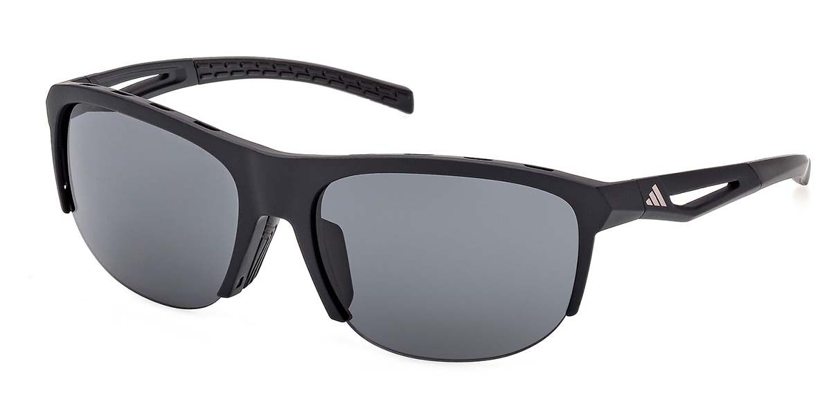 Adidas Sport SP0112 02A, Black frame, Grey lenses