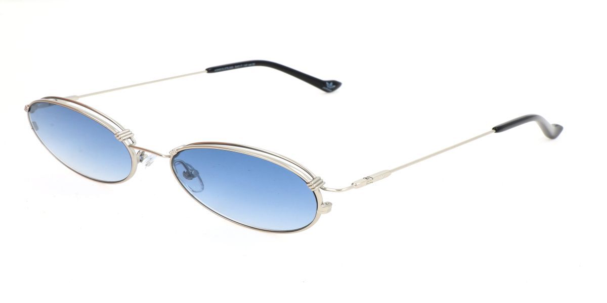 Adidas Sport AOM015 075, Silver frame, Blue lenses