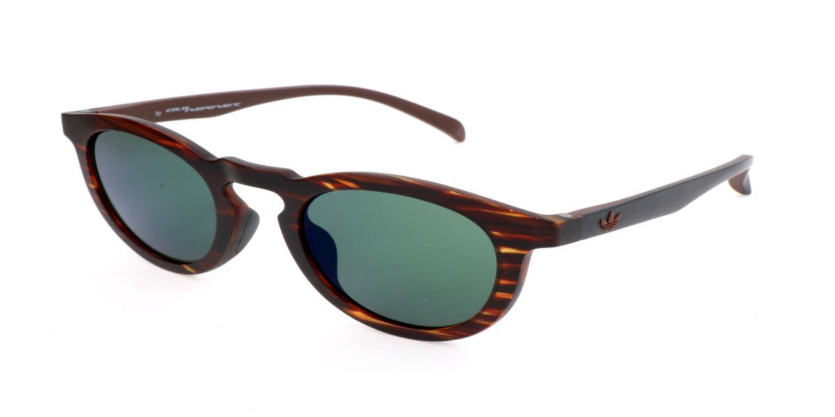 Adidas Sport AOR017 092.000, Tortoiseshell frame, Green lenses