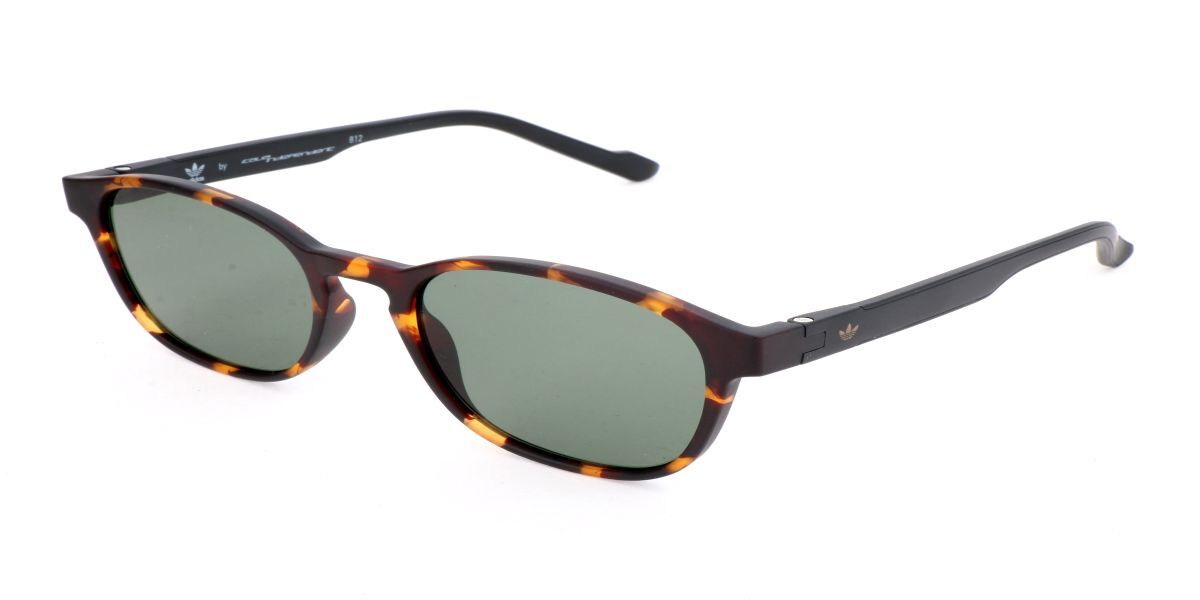 Adidas Sport AOR030 092.009, Tortoiseshell frame, Green lenses