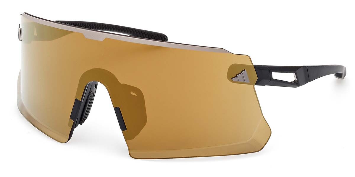 Adidas Sport SP0114 02G, Black frame, Brown Mirror lenses