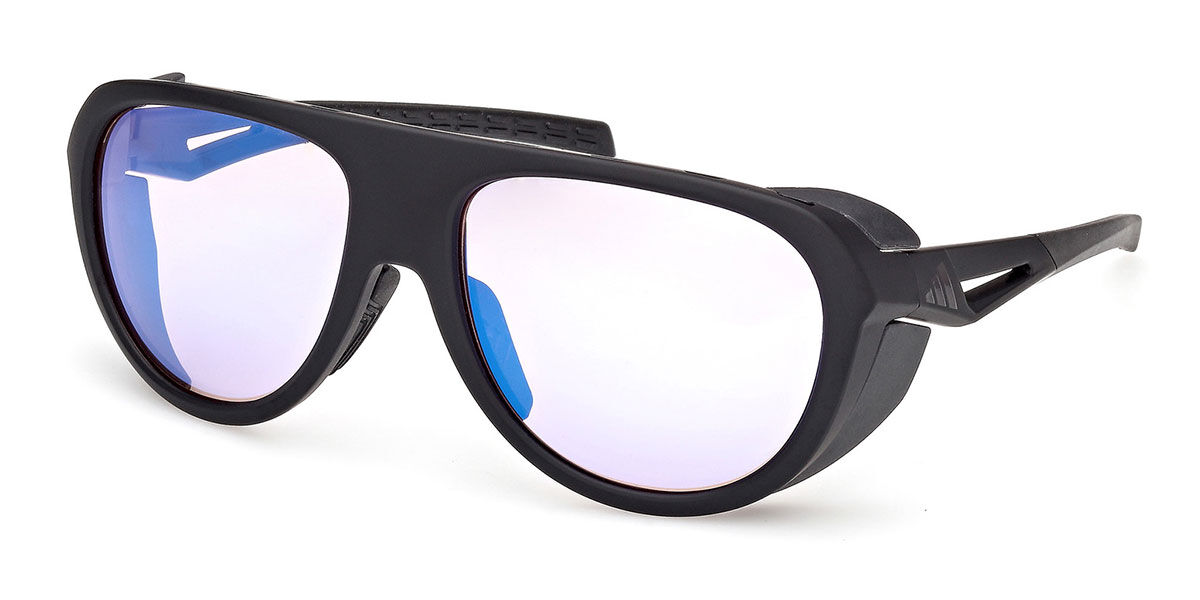 Adidas Sport SP0110 02X, Black frame, Blue Mirror lenses