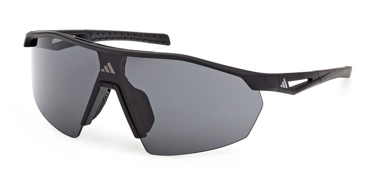 Adidas Sport SP0116 02A, Black frame, Smoke Grey lenses