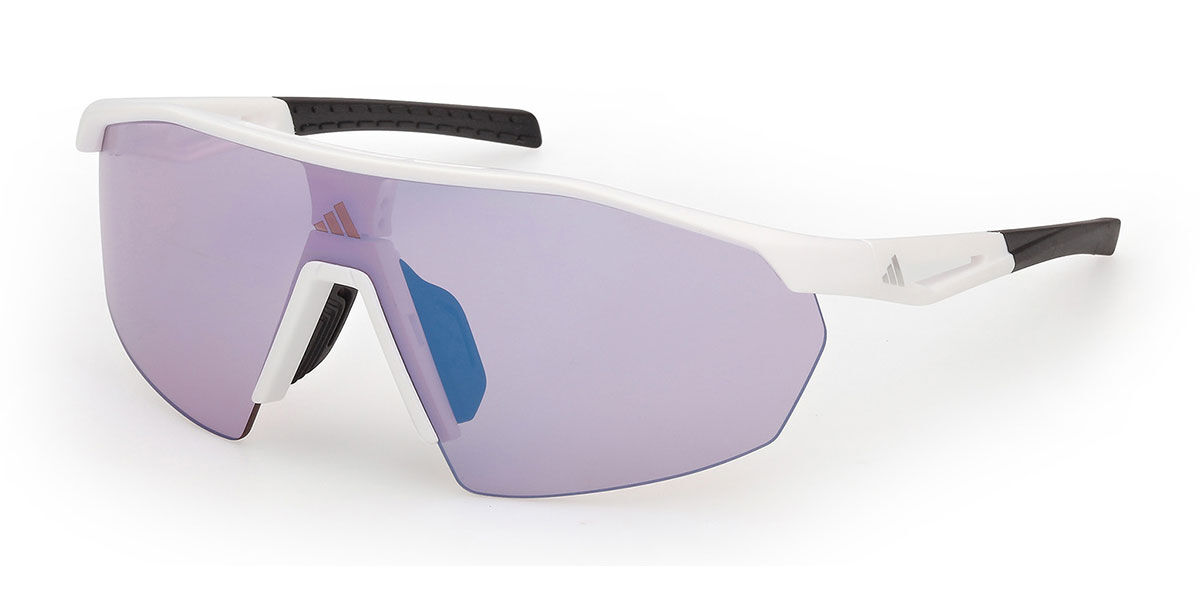 Adidas Sport SP0116 21X, White frame, Blue Mirror lenses