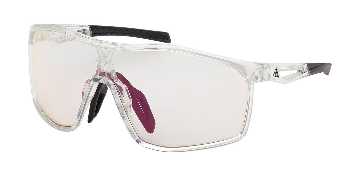 Adidas Sport SP0117 26L, Clear frame, Roviex Mirror lenses