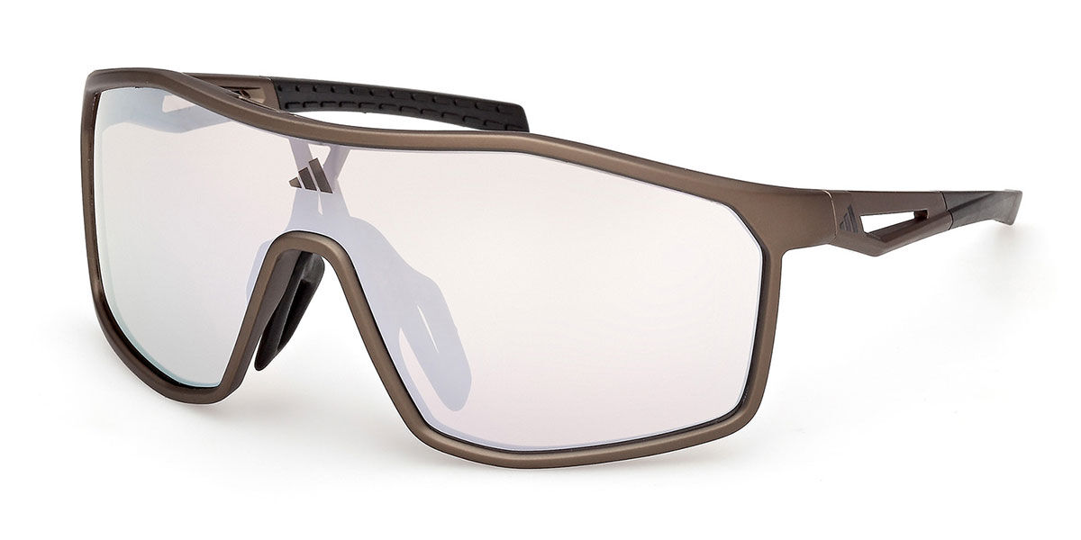 Adidas Sport SP0117 49G, Brown frame, Brown Mirror lenses
