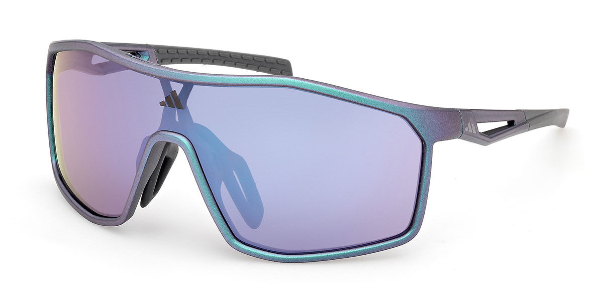 Adidas Sport SP0117 97Z, Green frame, Gradient Violet Mirror lenses